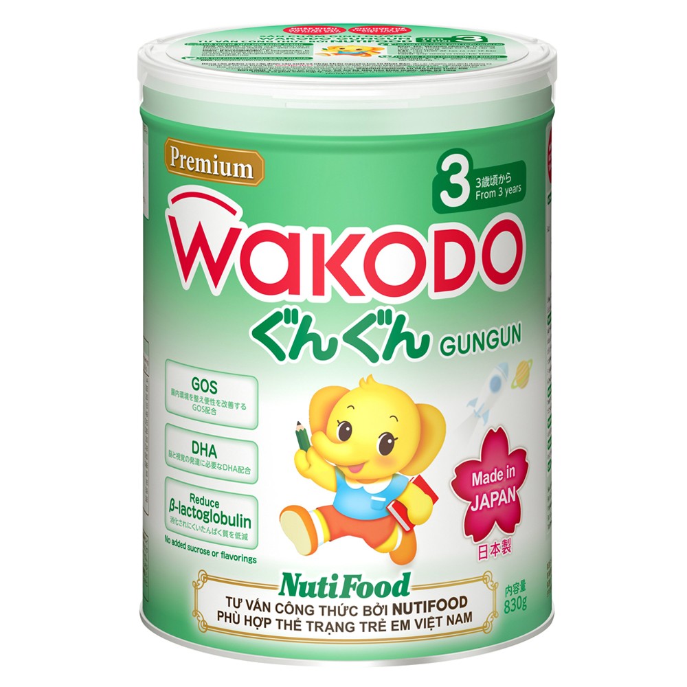 WAKODO GUNGUN 3, Từ 3 tuổi, 830g